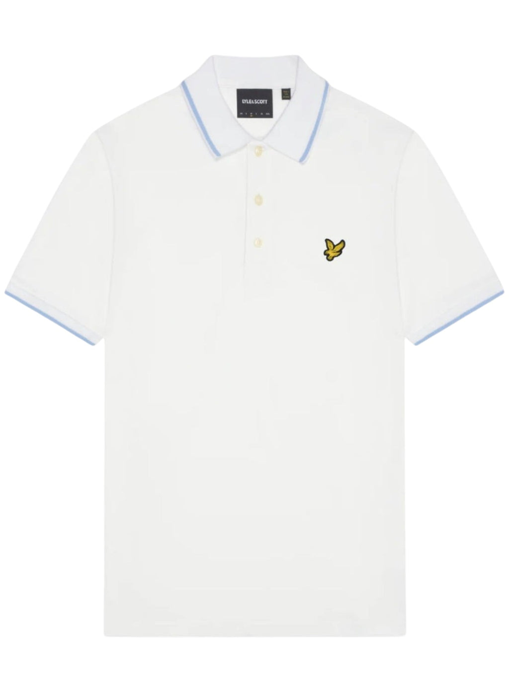 LYLE & SCOTT Tipped Polo Shirt White Light