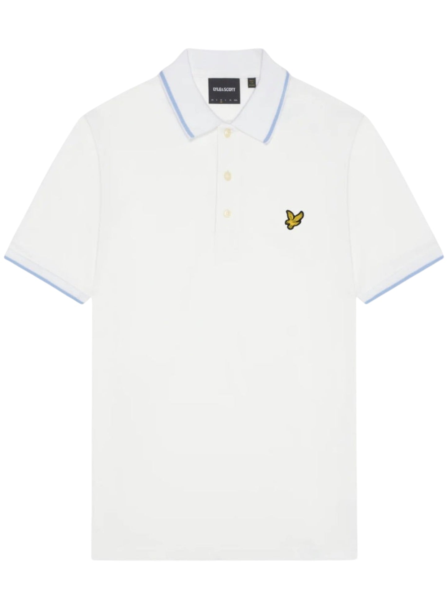 LYLE & SCOTT Tipped Polo Shirt White Light
