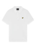 LYLE & SCOTT Popcorn Jacquard Polo Shirt White