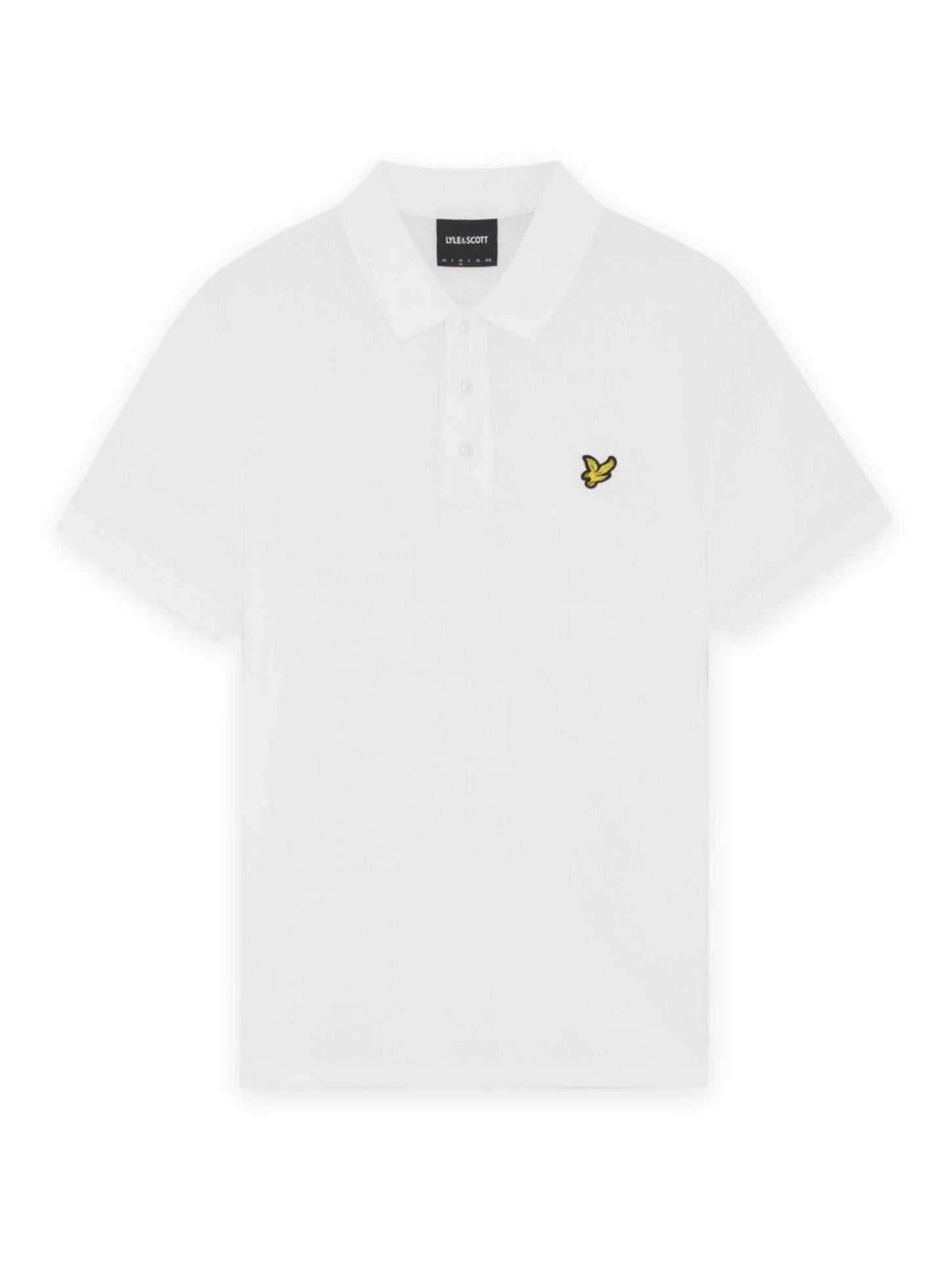 LYLE & SCOTT Popcorn Jacquard Polo Shirt White