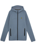 LYLE & SCOTT Sports Neoprene Zip Hoodie Steel Indigo Marl