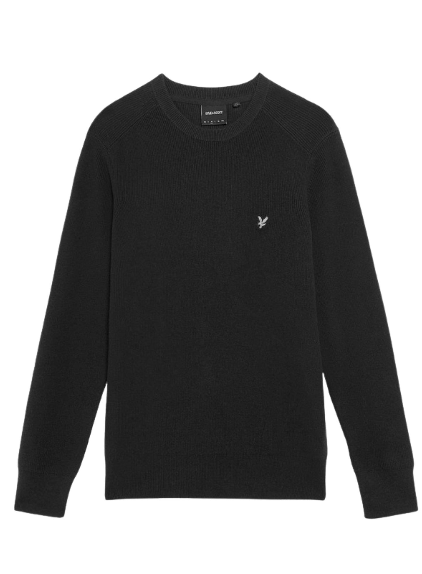 LYLE & SCOTT Engineered Rib Crew Neck Black Ice