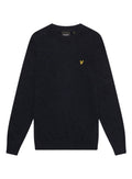 LYLE & SCOTT Lambswool Blend Crew Neck Jumper Dark Navy Marl