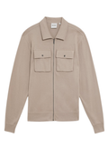 LYLE & SCOTT Heavyweight Jersey Overshirt Cobblestone