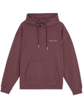LYLE & SCOTT Hooded Sweatshirt Script Brushback Dusky Maroon