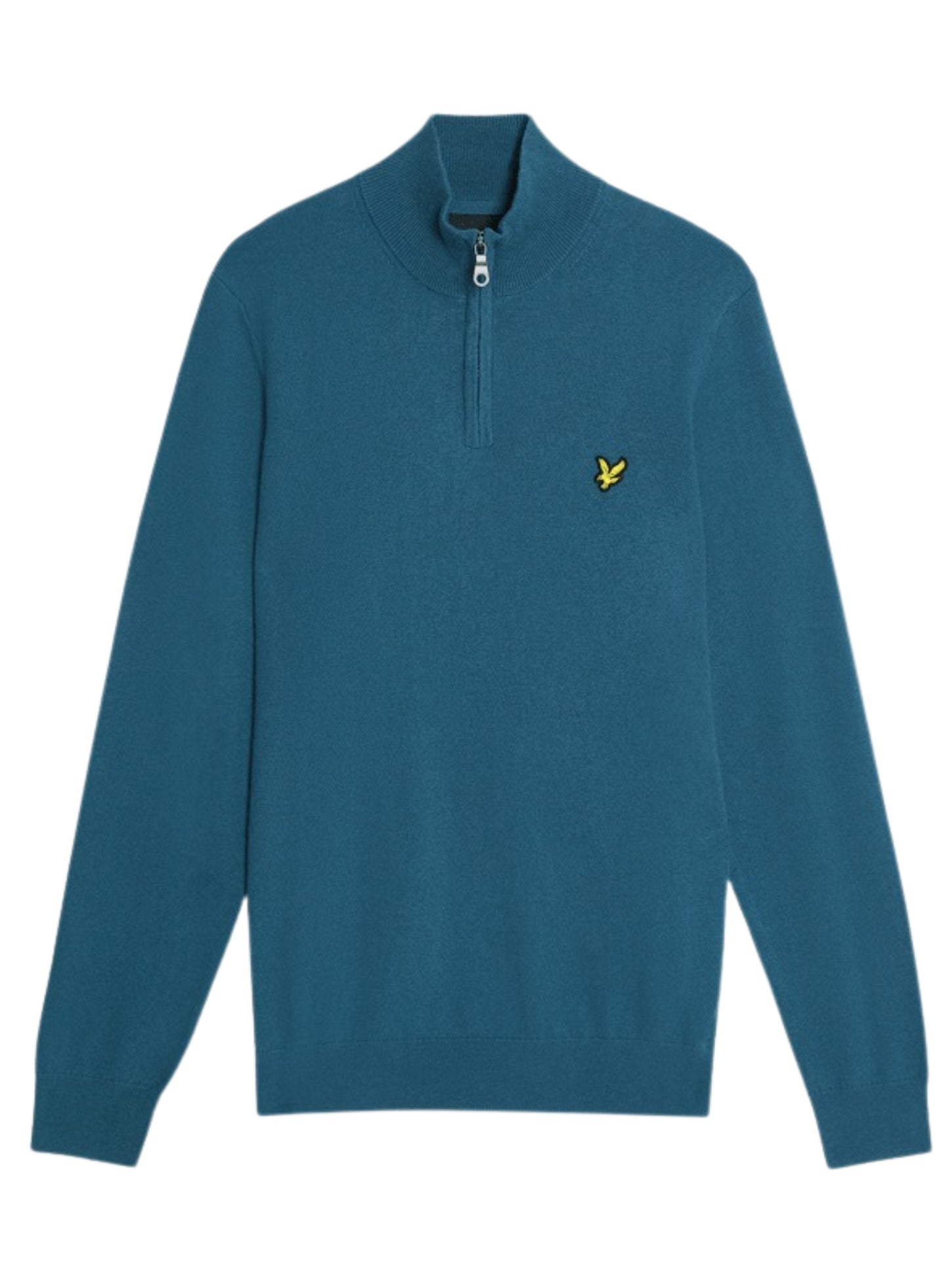 LYLE & SCOTT Cotton Merino Quarter Zip Jumper Deep Water