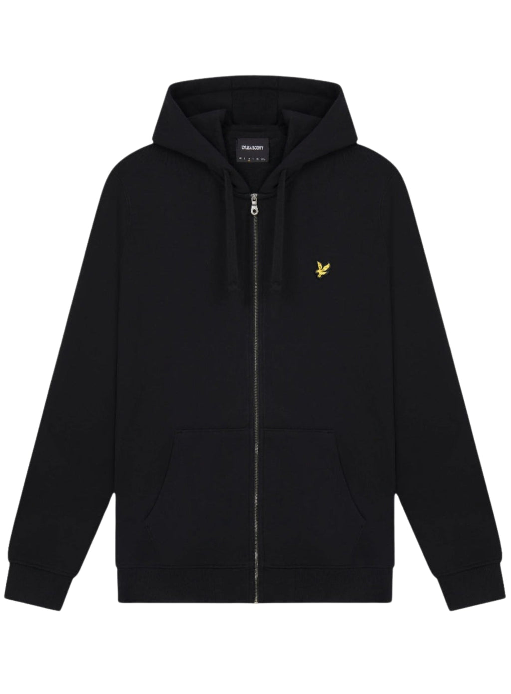 LYLE & SCOTT Zip Through Hoodie Jet Black