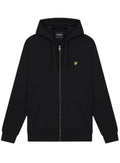 LYLE & SCOTT Zip Through Hoodie Jet Black