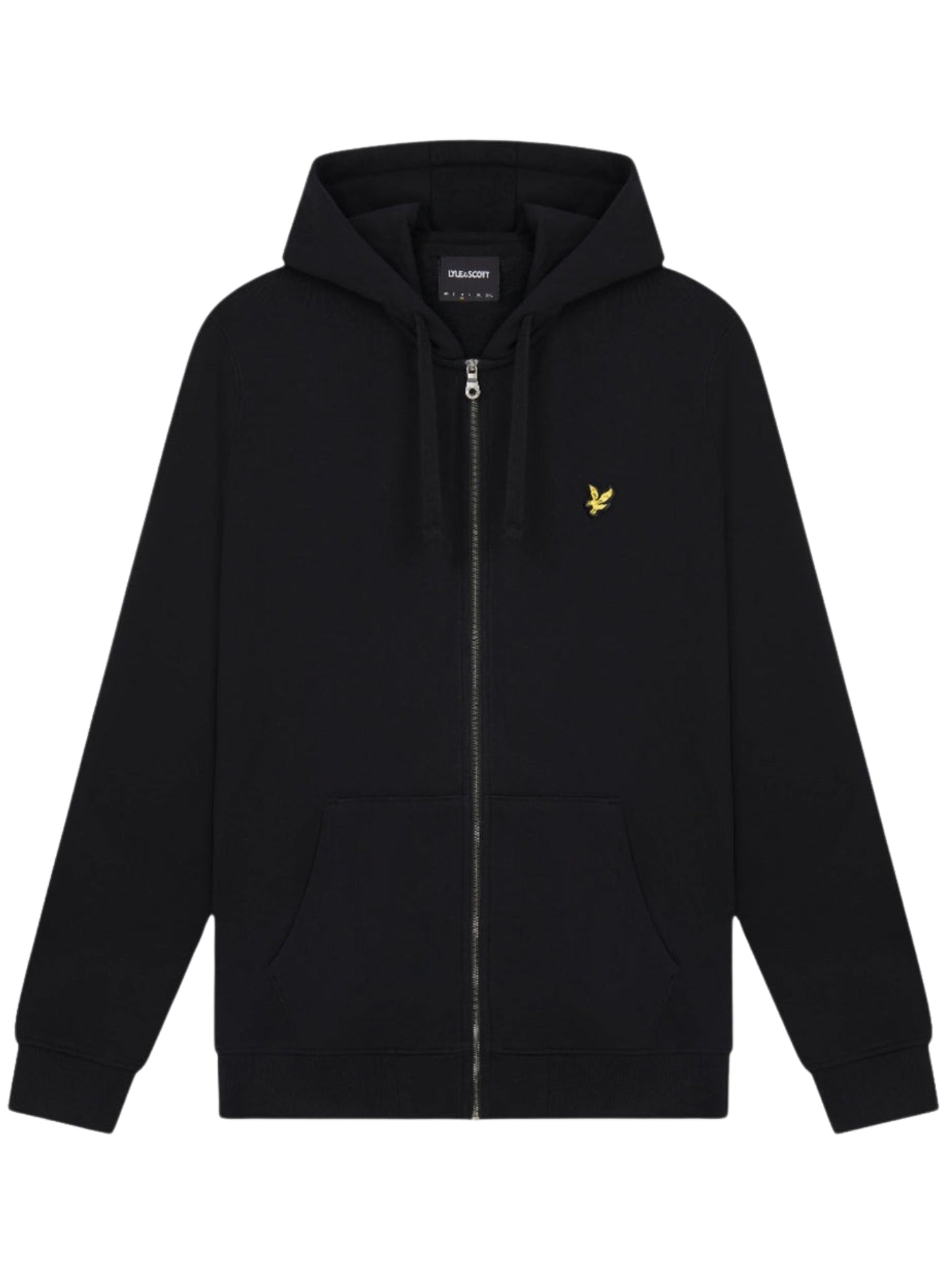 LYLE & SCOTT Zip Through Hoodie Jet Black