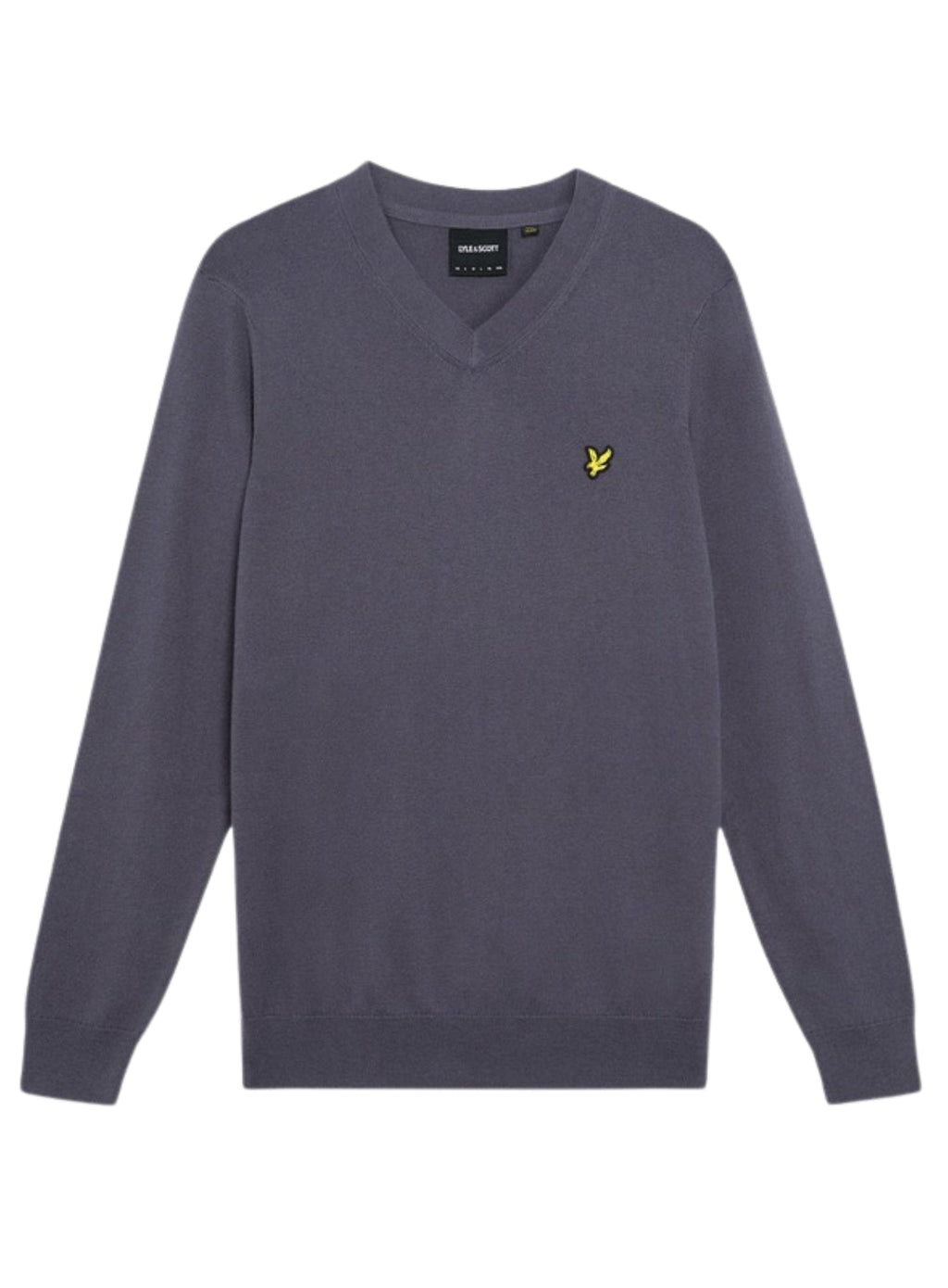 LYLE & SCOTT Cotton Merino V Neck Jumper Graystone