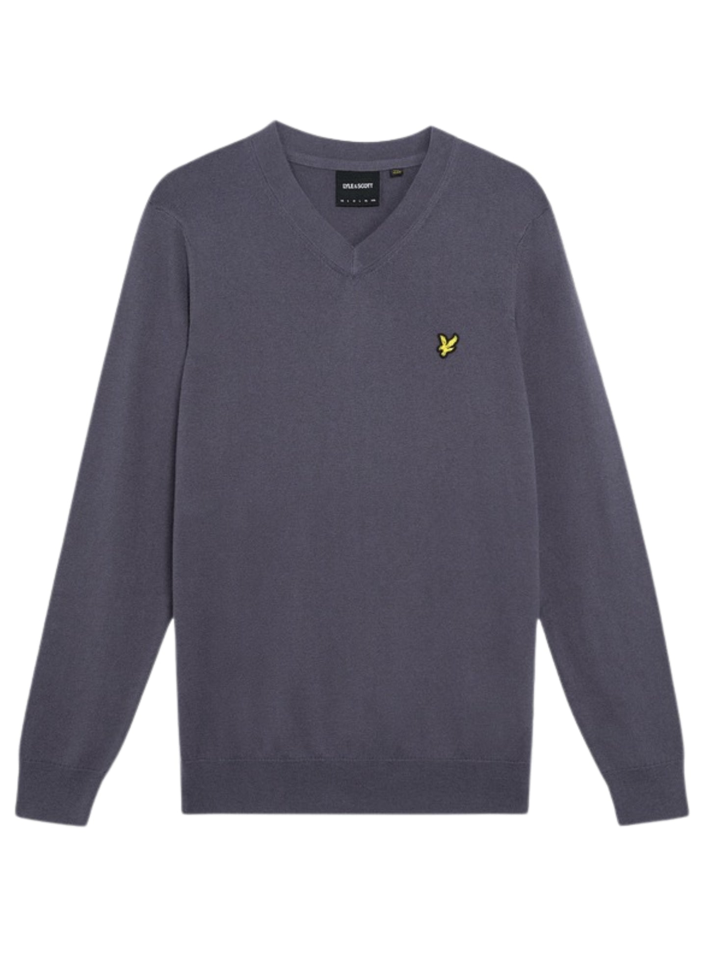 LYLE & SCOTT Cotton Merino V Neck Jumper Graystone