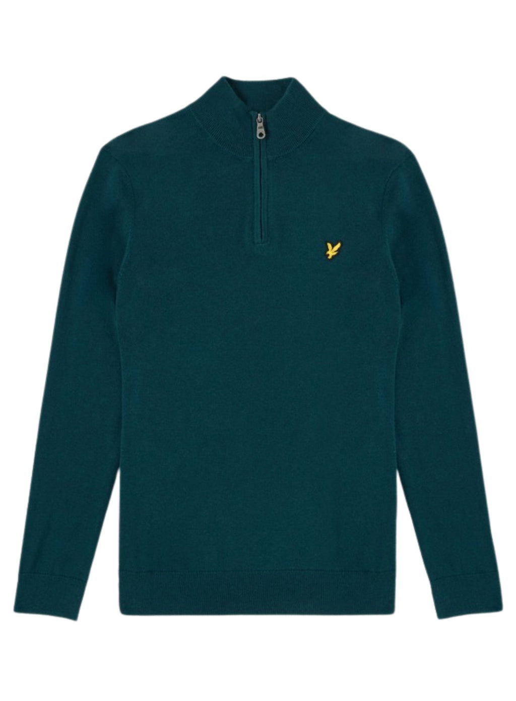 LYLE & SCOTT Cotton Quarter Zip Jumper Rich Teal