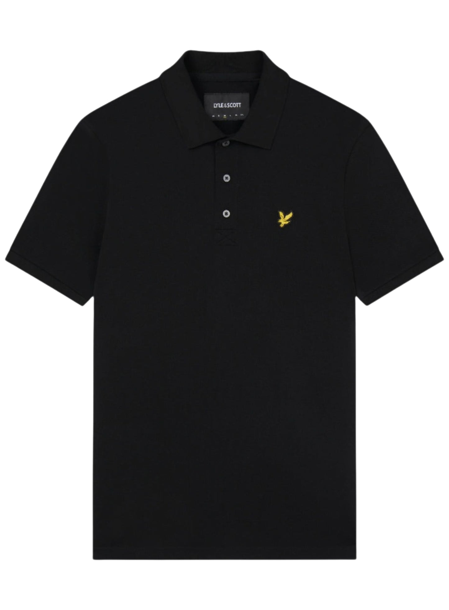 LYLE & SCOTT Plain Polo Shirt Jet Black