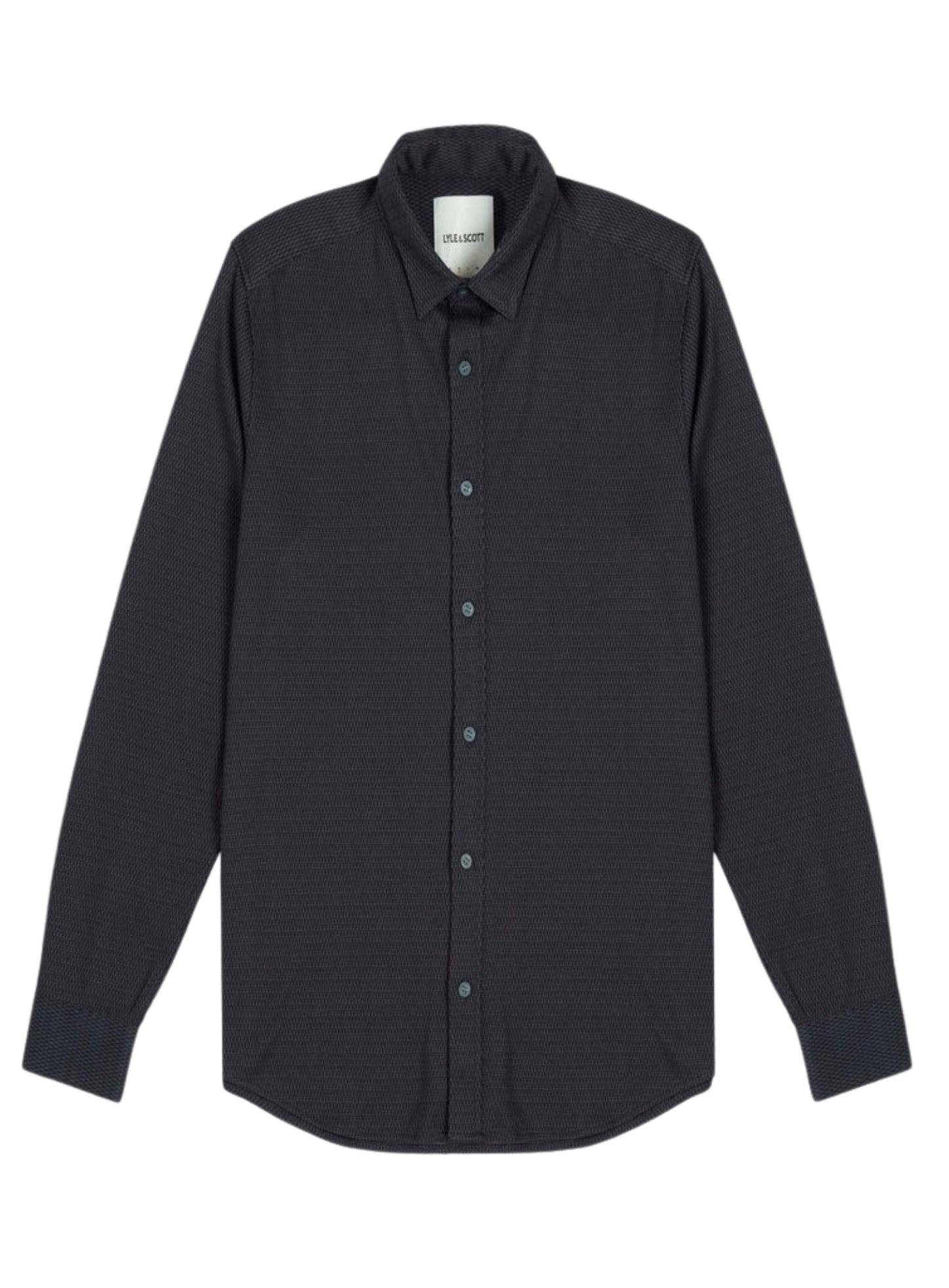 LYLE & SCOTT Jacquard Interlock Shirt Deep Navy
