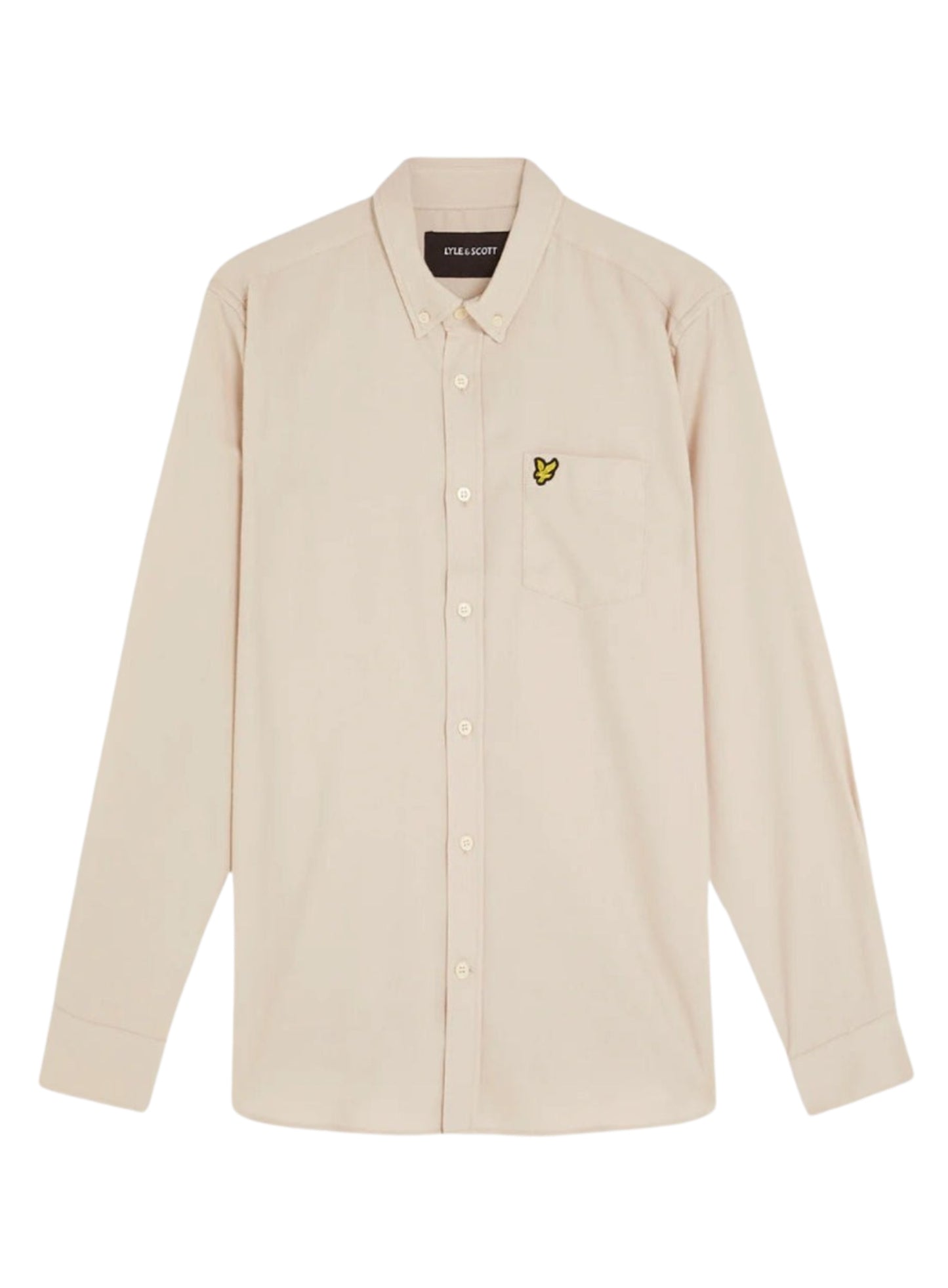 LYLE & SCOTT Plain Flannel Shirt Putty