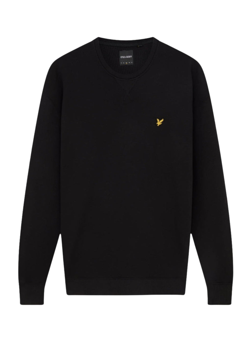 LYLE & SCOTT Cotton Crew Neck Sweatshirt Jet Black