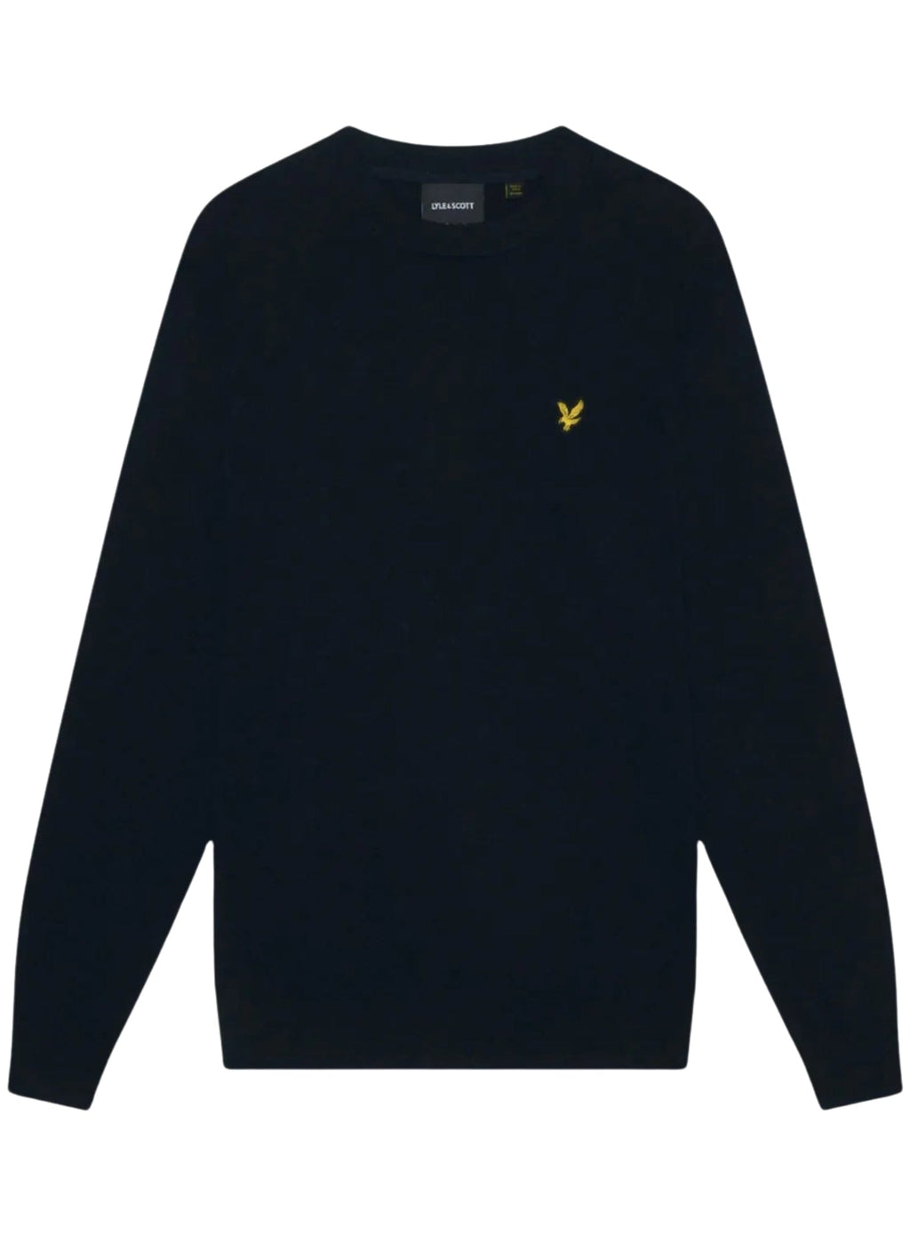 LYLE & SCOTT Cotton Merino Crew Neck Jumper Dark Navy