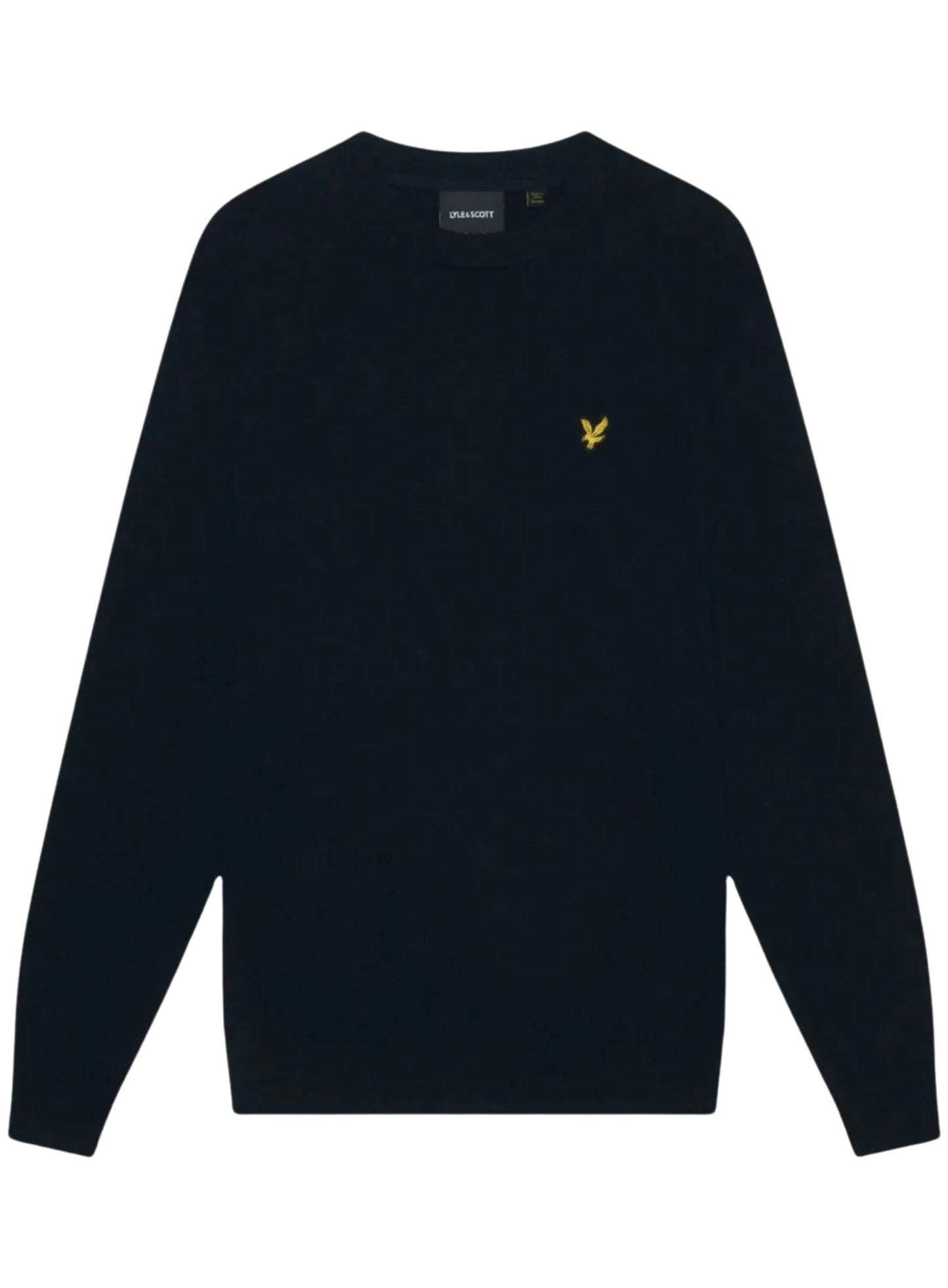 LYLE & SCOTT Cotton Merino Crew Neck Jumper Dark Navy