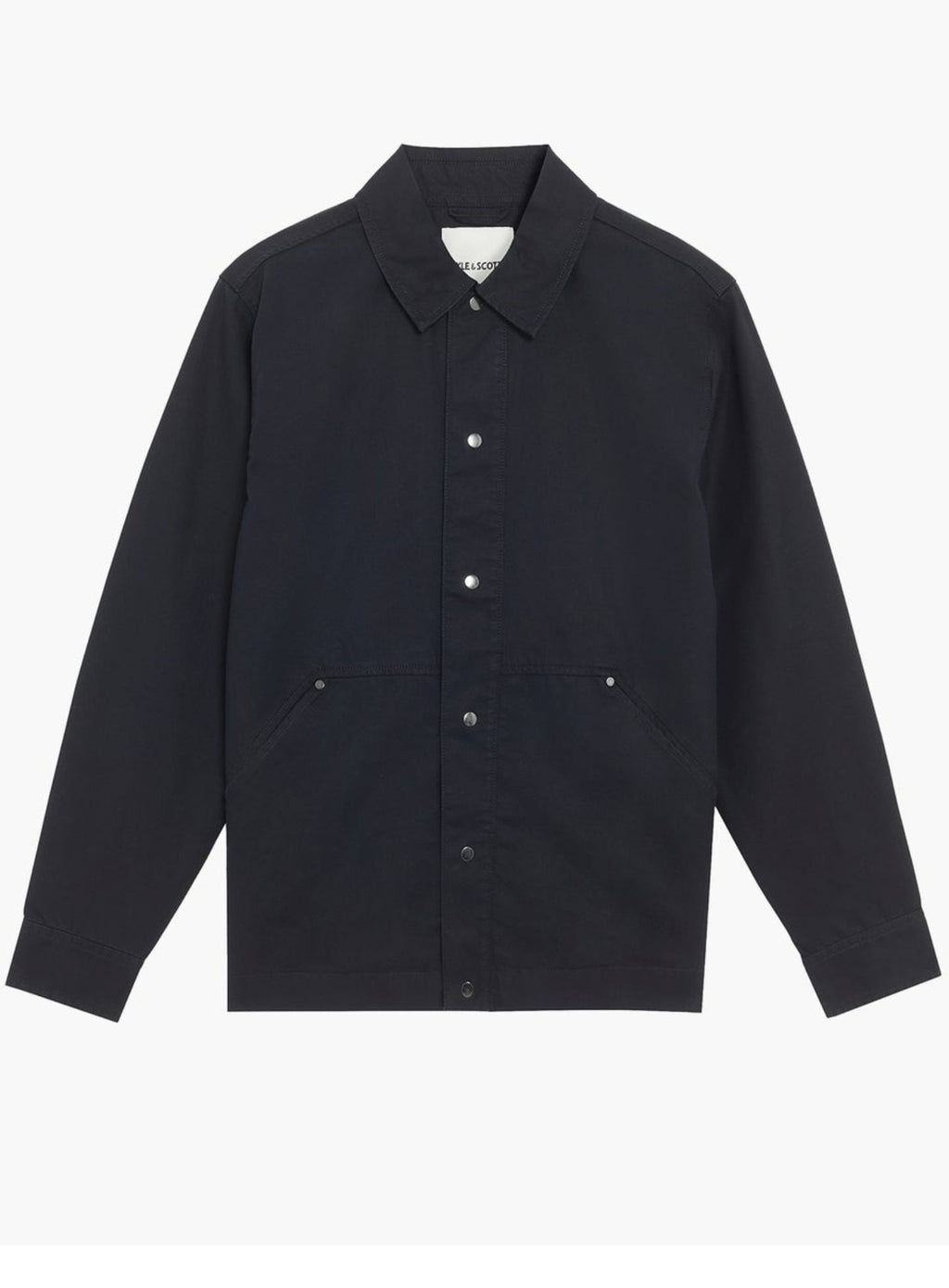 LYLE & SCOTT Classic Collar Overshirt Cotton Blend Lacquer