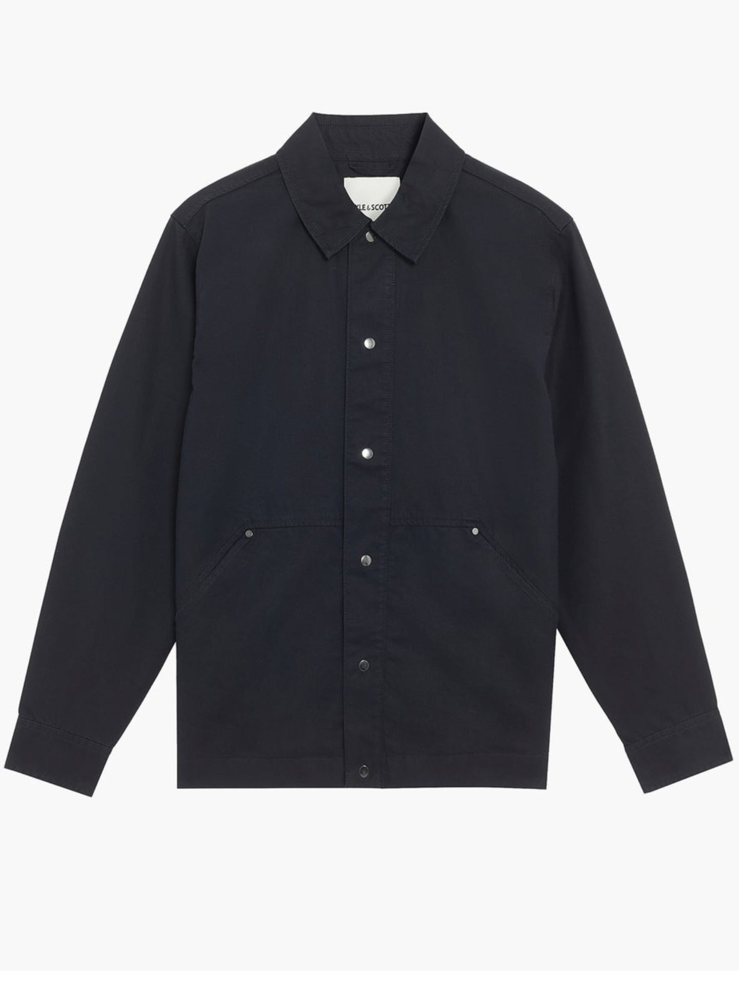 LYLE & SCOTT Classic Collar Overshirt Cotton Blend Lacquer
