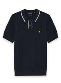 LYLE & SCOTT Tipped Pique Knitted Polo Dark Navy