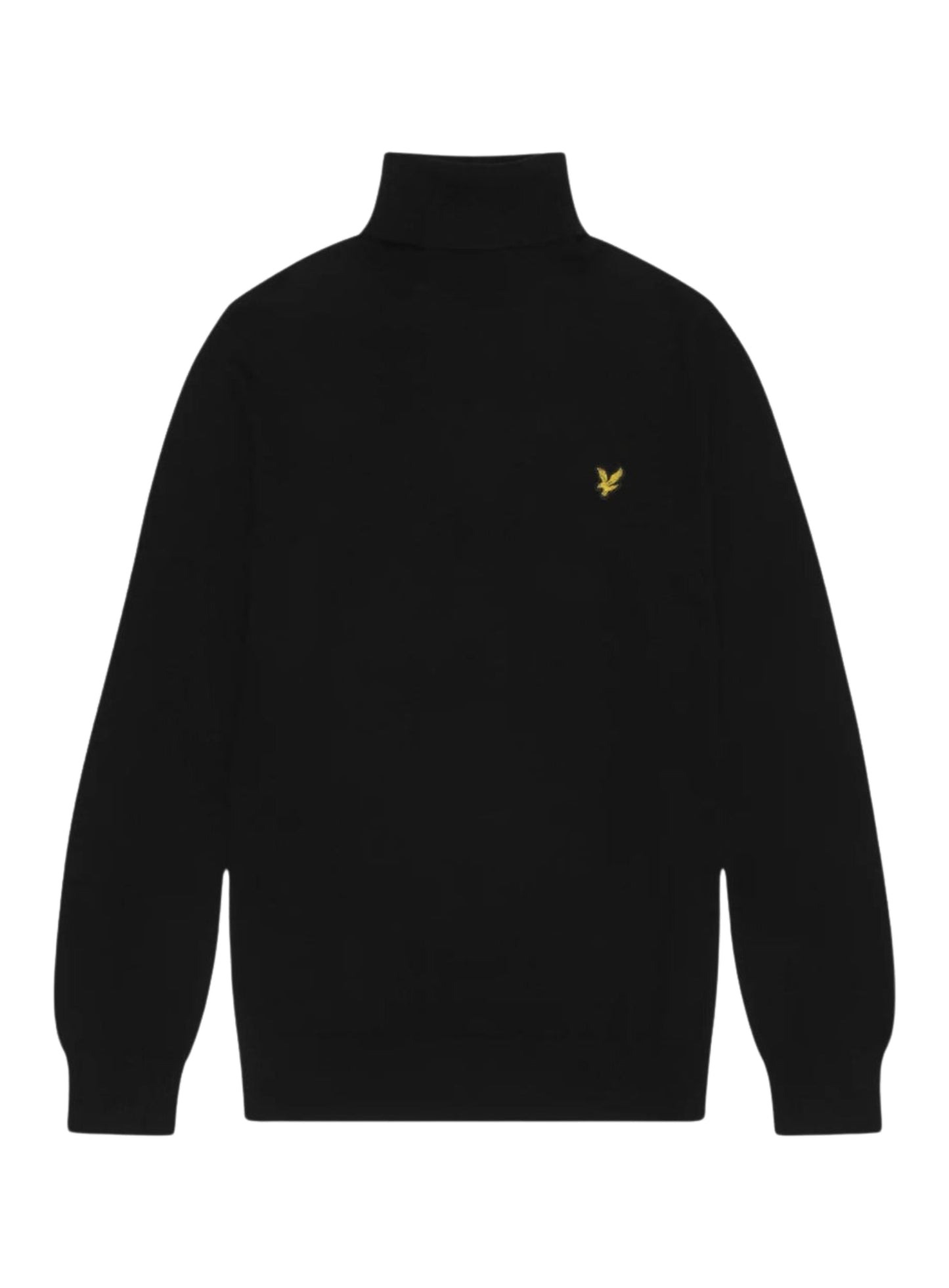 LYLE & SCOTT Cotton Merino Turtleneck Jumper Jet Black