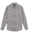LYLE & SCOTT Floral Jacquard Shirt Jet Black Marl