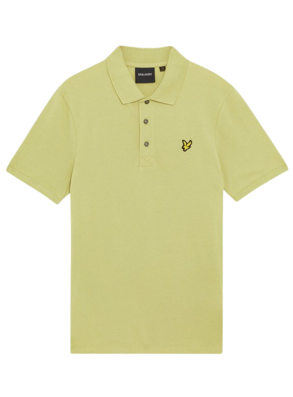 LYLE & SCOTT Plain Polo Shirt Pale Willow