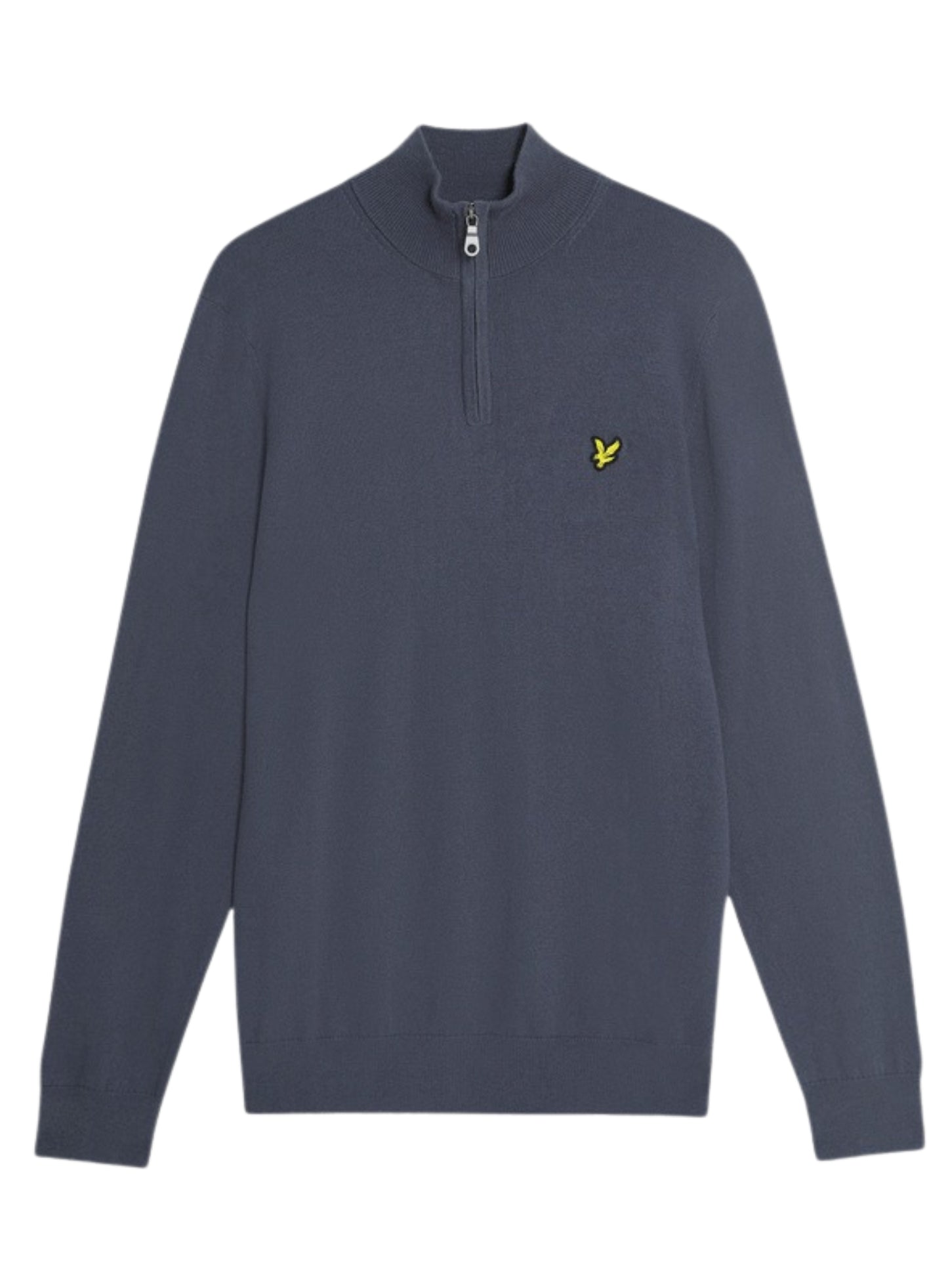 LYLE & SCOTT Cotton Merino Quarter Zip Jumper Graystone