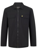LYLE & SCOTT Zip Through Cotton Overshirt Black