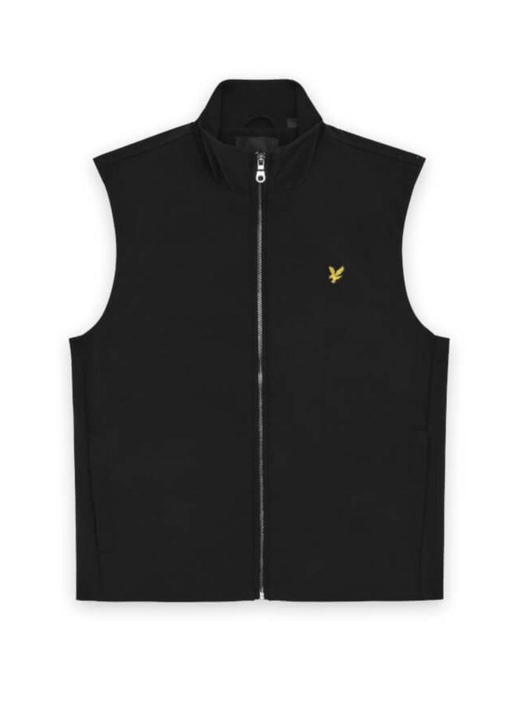 LYLE & SCOTT Mesh Back Softshell Funnel Neck Gilet Jet Black