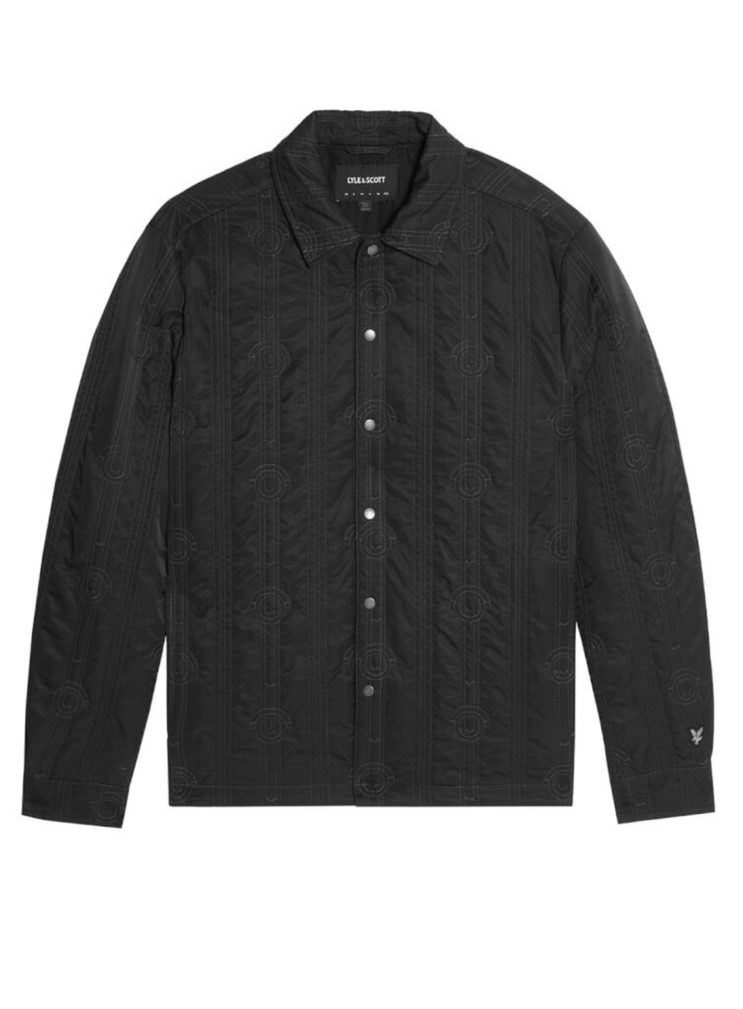 LYLE & SCOTT Lightweight Quilted Overshirt Black Ice