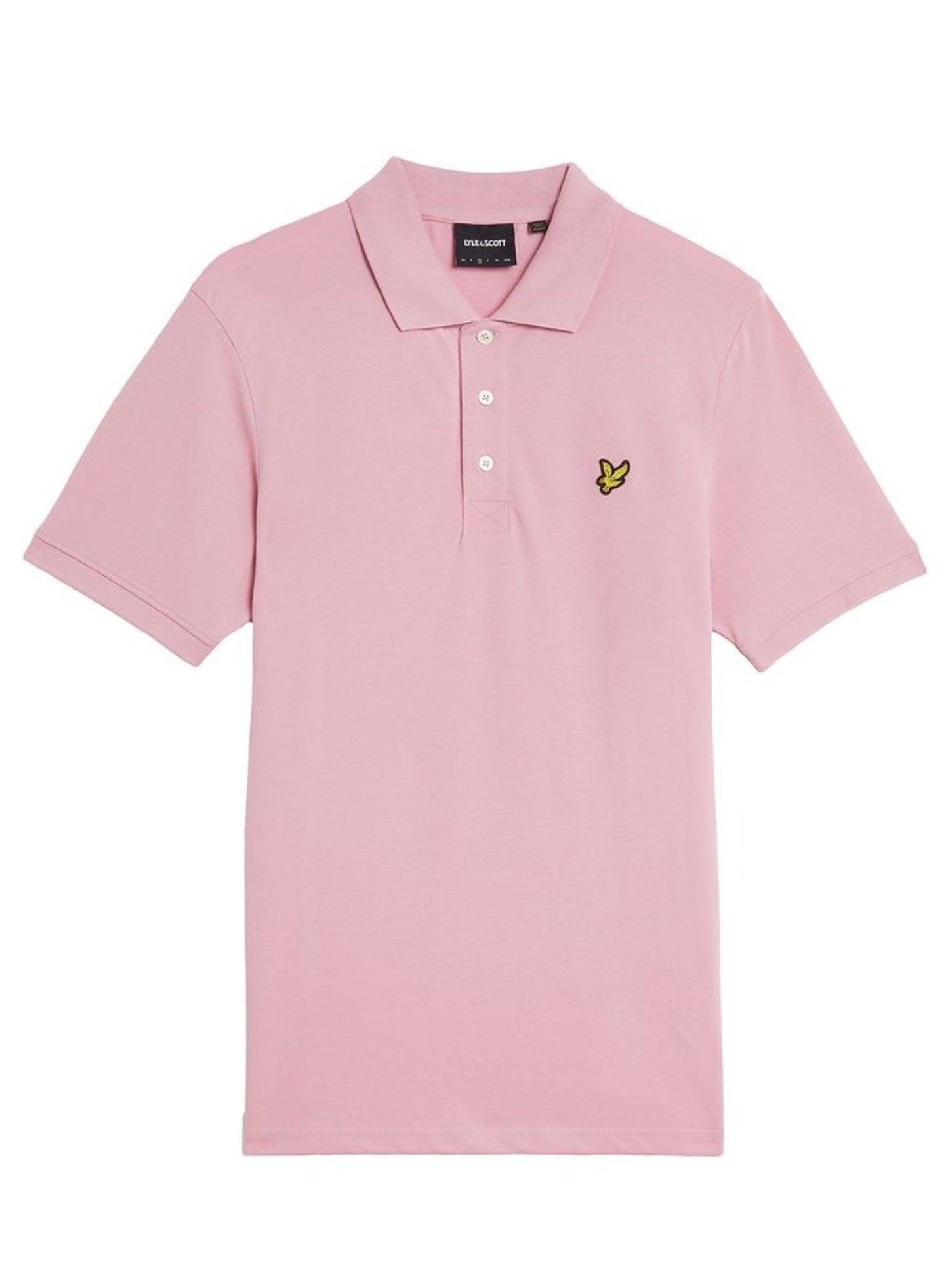 LYLE & SCOTT Plain Polo Shirt Pink Light