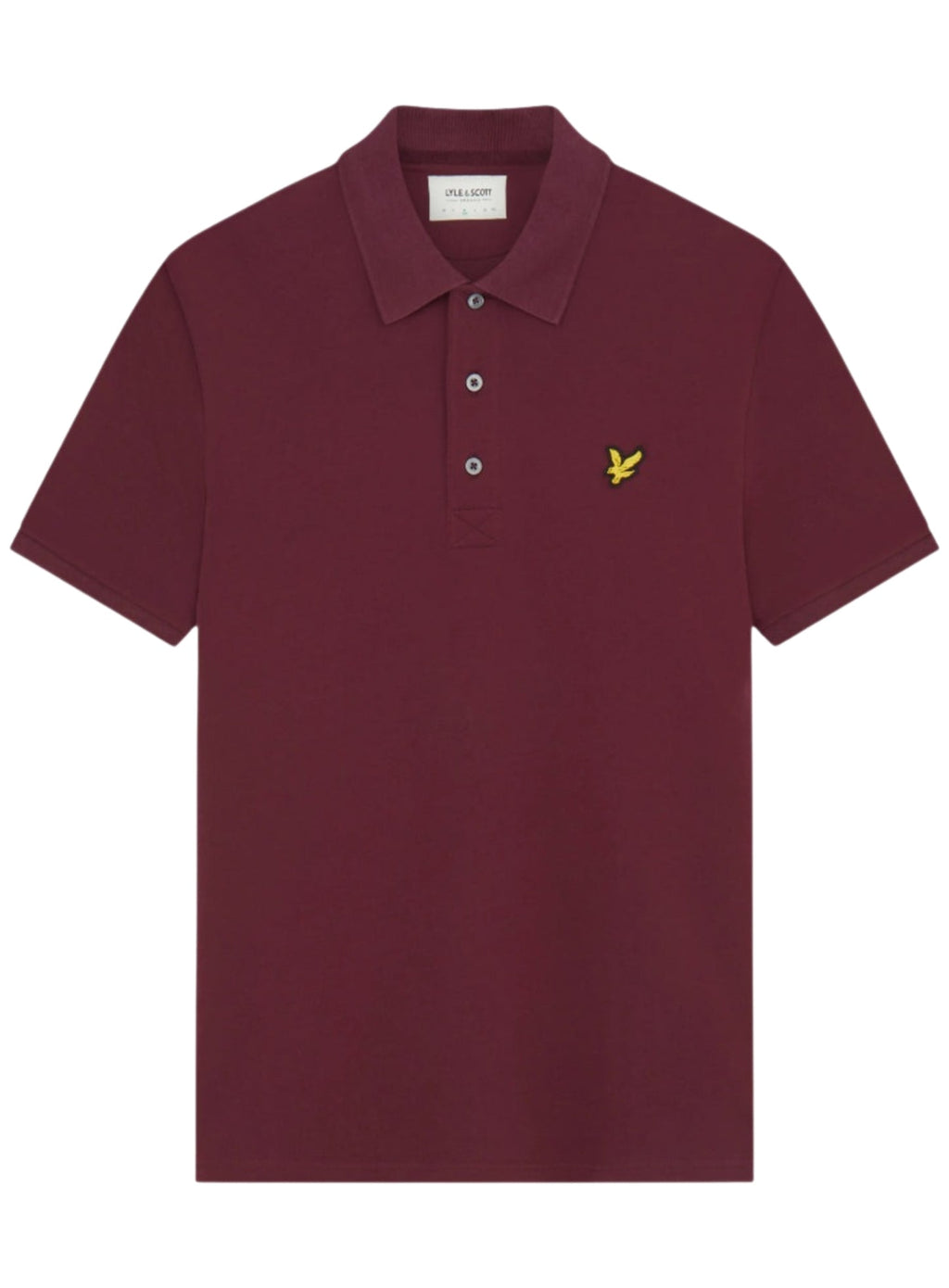 LYLE & SCOTT Plain Polo Shirt Burgundy