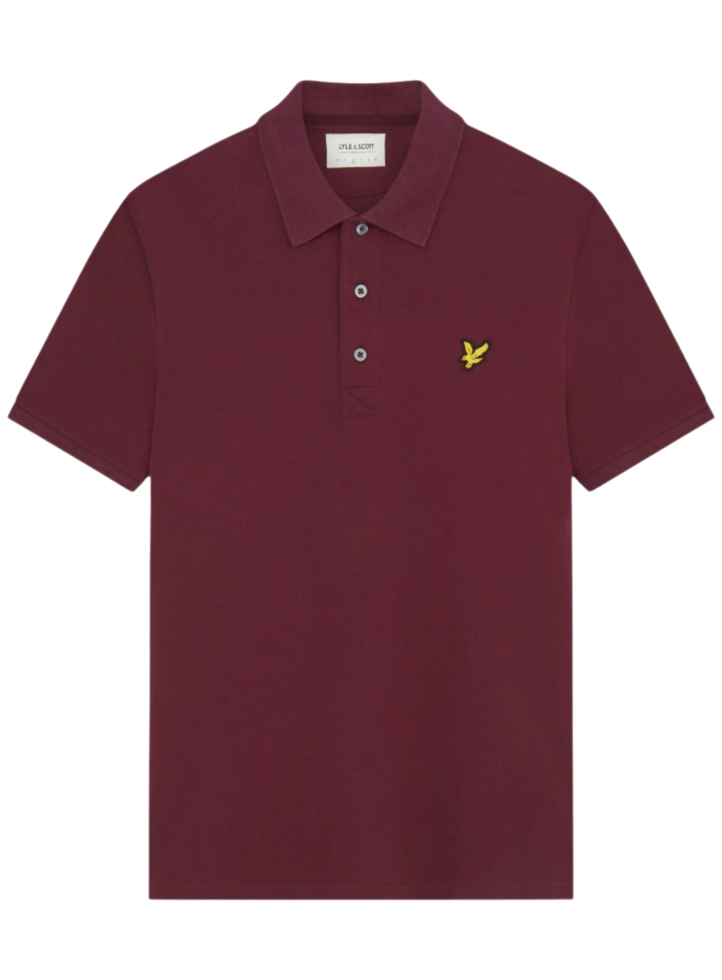 LYLE & SCOTT Plain Polo Shirt Burgundy