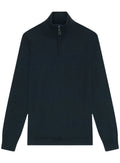 LYLE & SCOTT Tonal Eagle Merino Quarter Zip Jumper Dark Navy