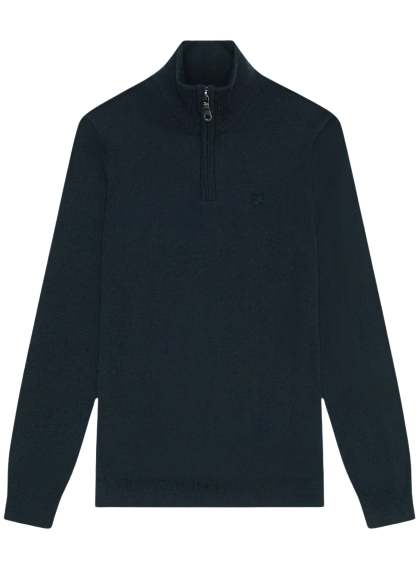 LYLE & SCOTT Tonal Eagle Merino Quarter Zip Jumper Dark Navy