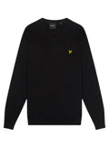 LYLE & SCOTT Cotton Merino V Neck Jumper Jet Black