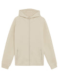 LYLE & SCOTT Neoprene Zip Through Hoodie Bleached Stone