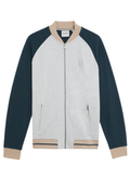 LYLE & SCOTT Heavyweight Contrast Raglan Bomber Carbon