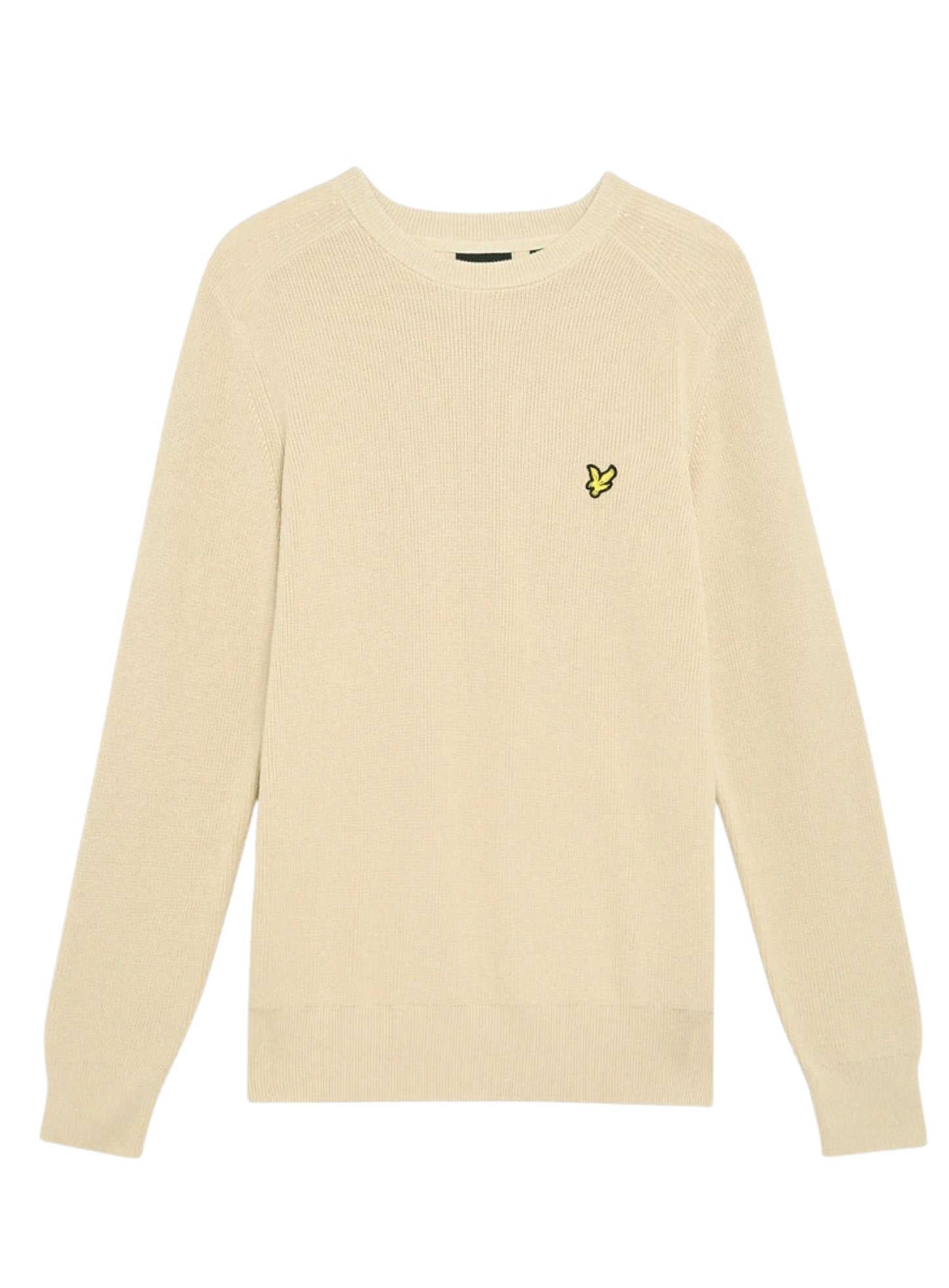 LYLE & SCOTT Engineered Rib Crew Neck Grey Taupe