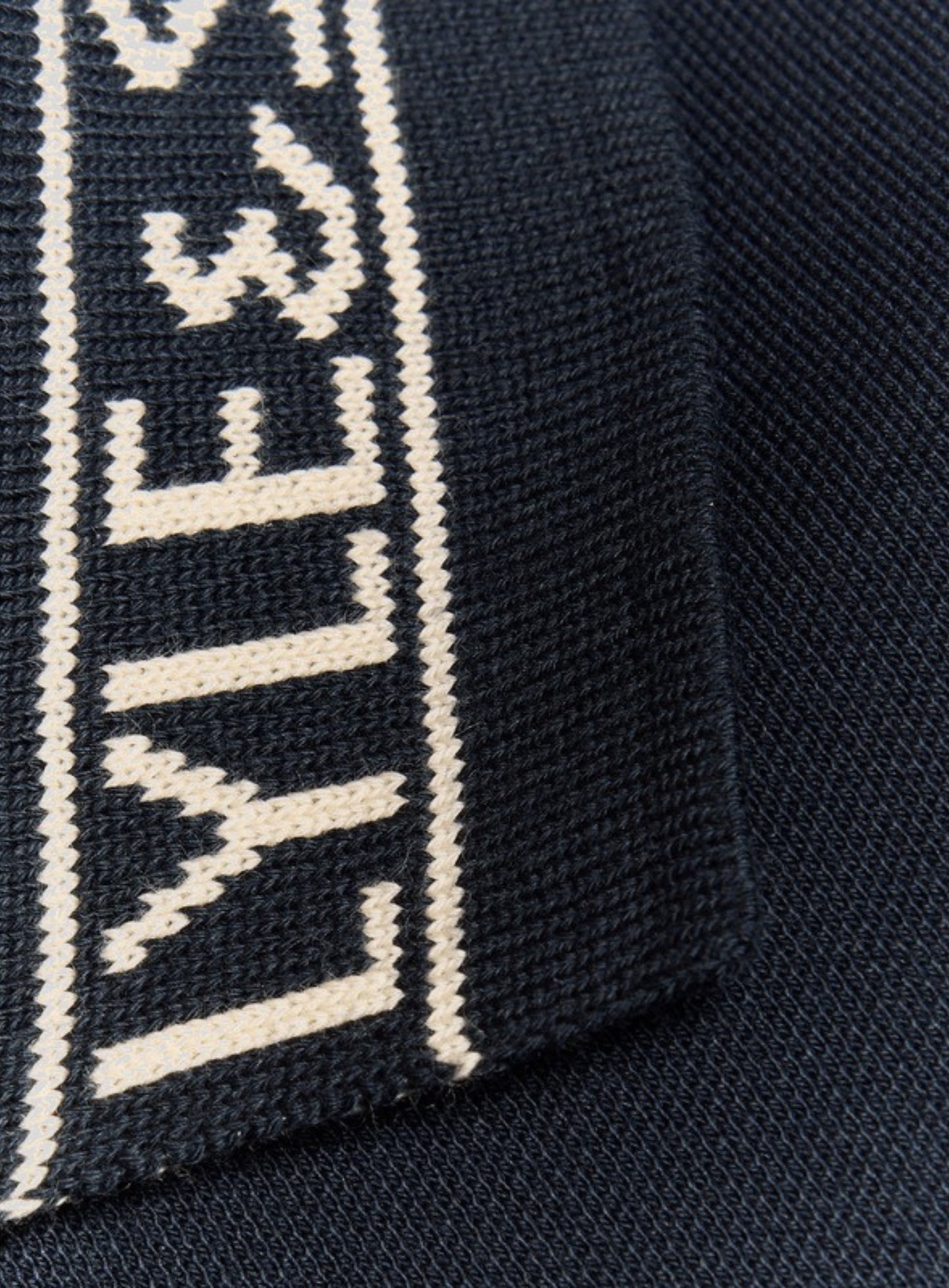 LYLE & SCOTT Collar Logo Ribbed Polo Shirt Dark Navy