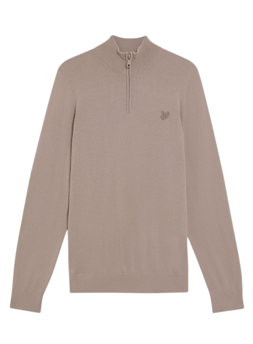 LYLE & SCOTT Merino Wool 1/4 Zip Jumper Cinder