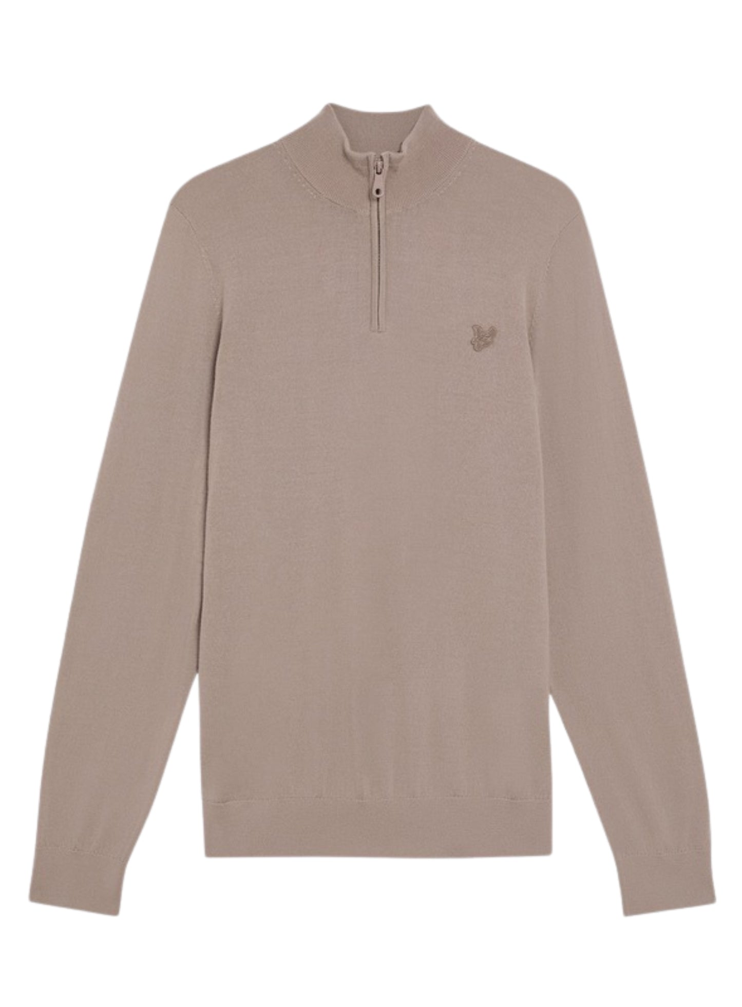 LYLE & SCOTT Merino Wool 1/4 Zip Jumper Cinder