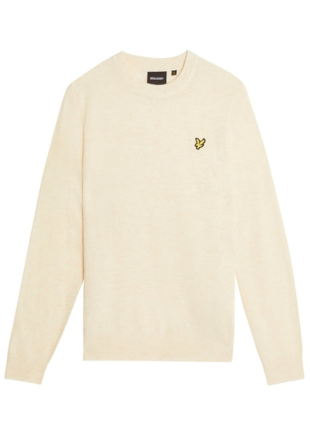 LYLE & SCOTT Lambswool Blend Crew Neck Jumper Drop Cloth Marl