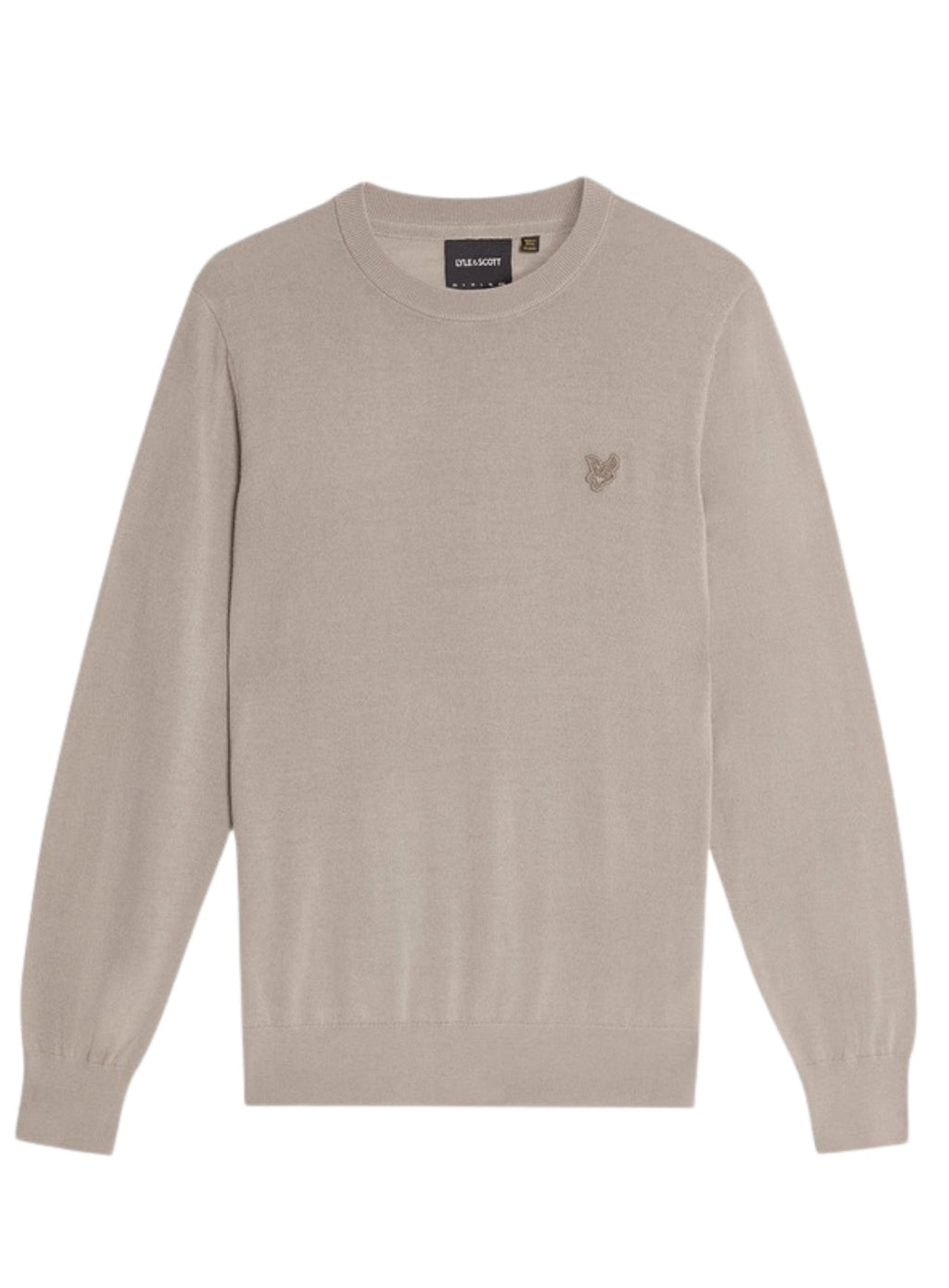 LYLE & SCOTT Tonal Eagle Merino Crew Neck Jumper Nomad