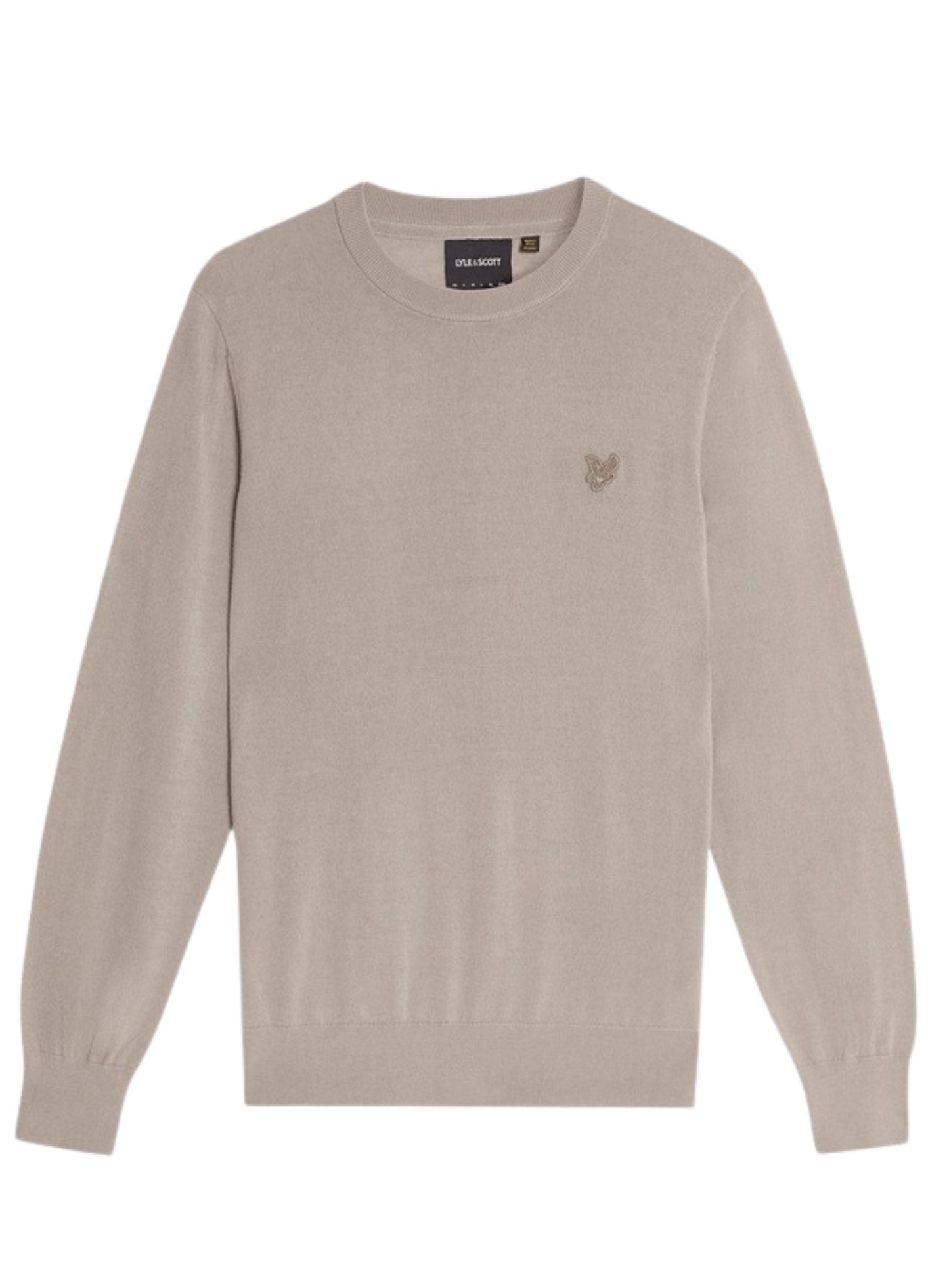 LYLE & SCOTT Tonal Eagle Merino Crew Neck Jumper Nomad