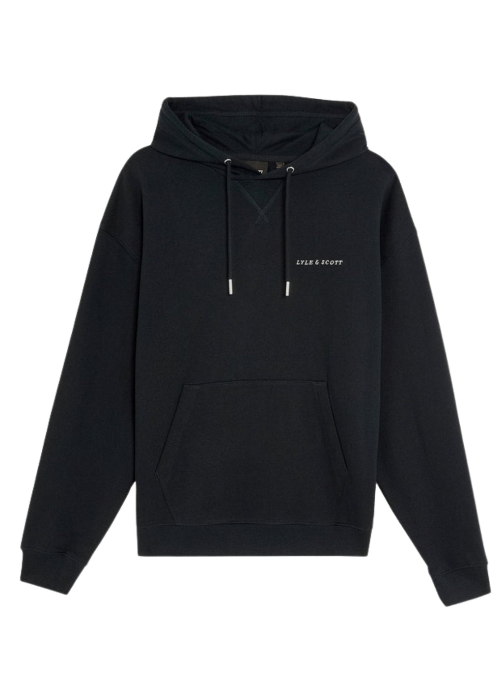 LYLE & SCOTT Script Brushback Pullover Hoodie Dark Navy