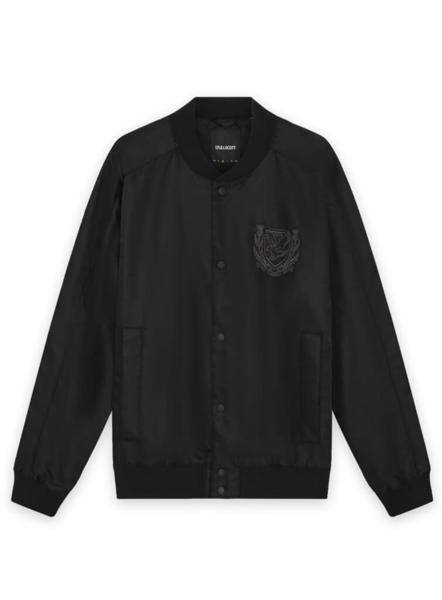 LYLE & SCOTT Crest Varsity Jacket Jet Black