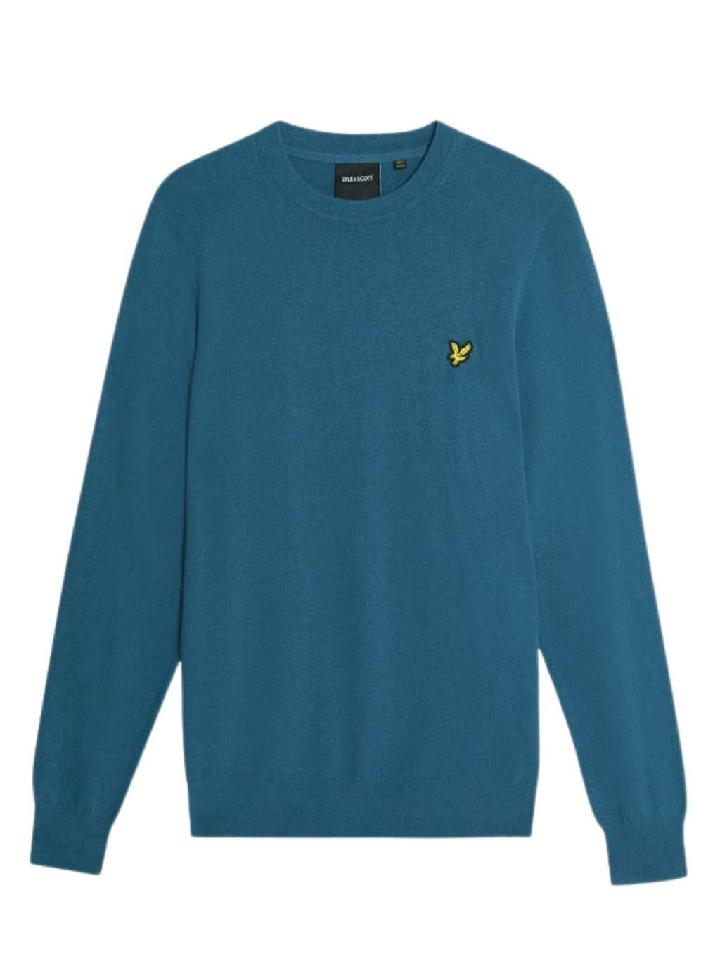 LYLE & SCOTT Cotton Merino Crew Neck Jumper Deep Water